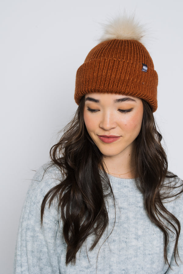 Snowflake-Lined Beanie